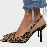 Anna Elegantne Slingback Cipele s Visokom Petom