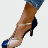 Anna Elegantni Retro Sandali Srednji Potplat T-Pojas