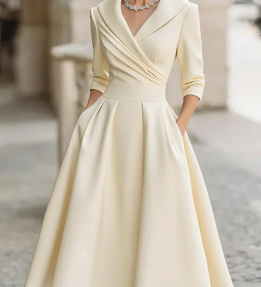 Ayla | Elegantna satenasta obleka
