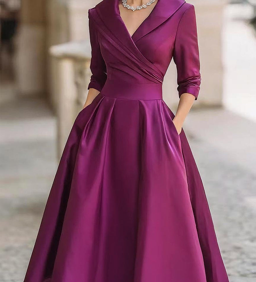 Ayla | Elegantna satenasta obleka