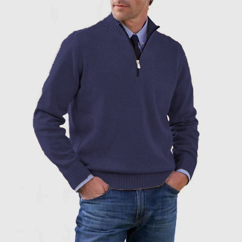 Tomáš – Muški Pulover s Polo Zipom
