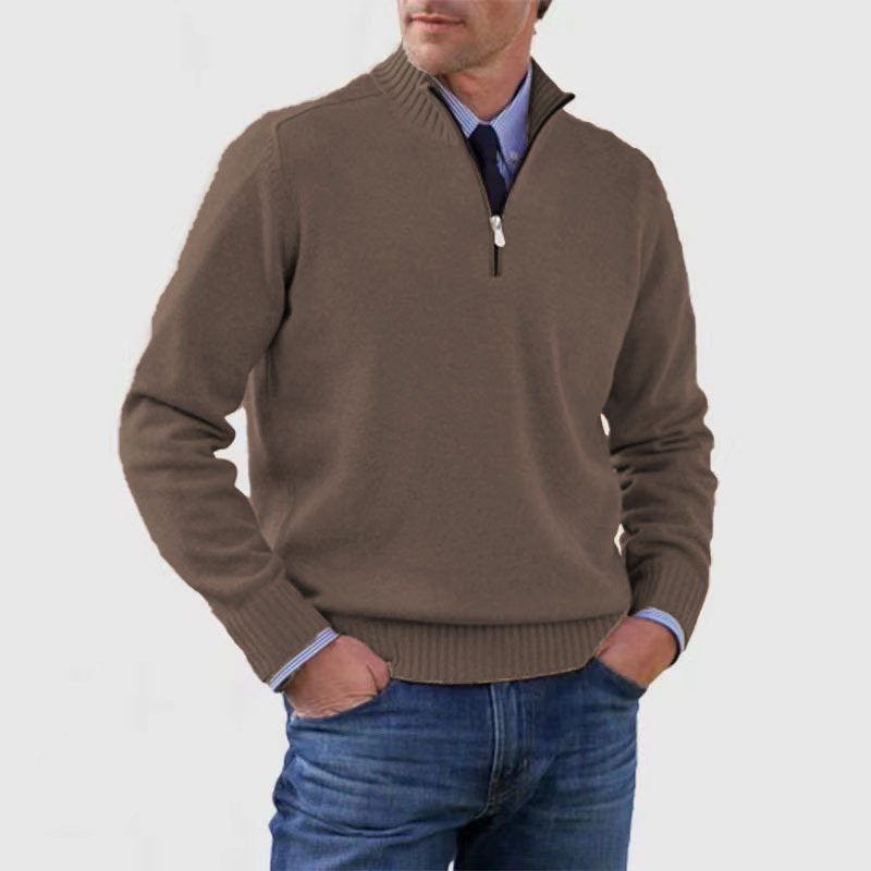 Tomáš – Muški Pulover s Polo Zipom
