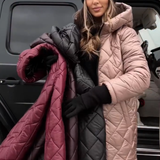 Bogna | Elegantna quilted pernata jakna s kapuljačom