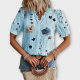 Emily - Modna bluza s izrezom u V