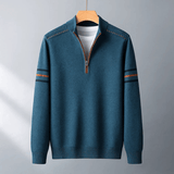 Dominik - Moderni pulover s polo zipom