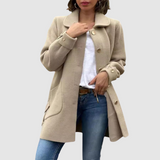 Martina - Klasični oversized kaput s gumbima