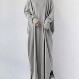 Serenya™ - Elegantna obleka z dolgimi rokavi in V-izrezom