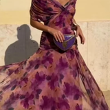 Lady™ - Elegantna maksi obleka z V-izrezom za posebne priložnosti