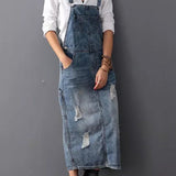Frayla™ – Denim Dress with Back Slit