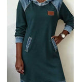 "Angelica™ – Moderna obleka s kapuco" can be rewritten as "Angelica™ – Stylish Hooded Dress".