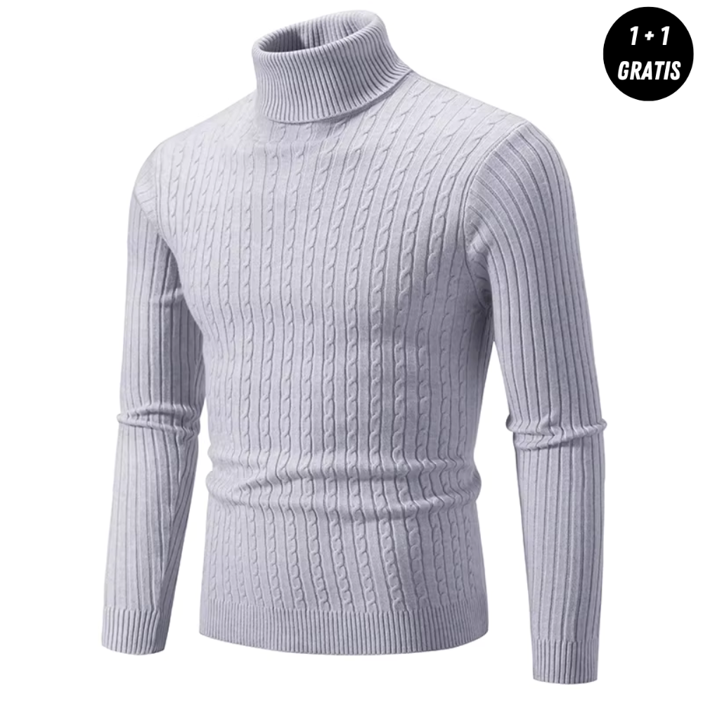 Sommerfeld™ | Pleten pulover s toplim visokim ovratnikom