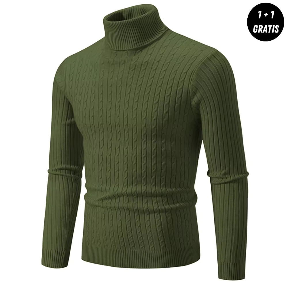 Sommerfeld™ | Pleten pulover s toplim visokim ovratnikom