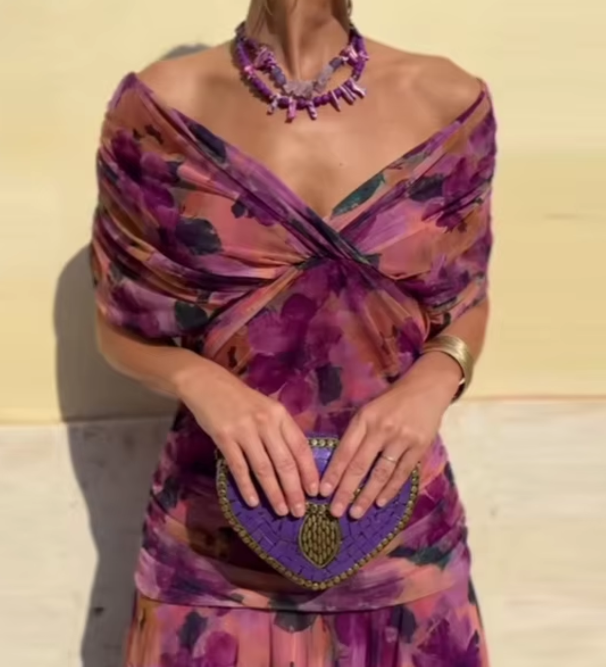 Lady™ - Elegantna maksi obleka z V-izrezom za posebne priložnosti