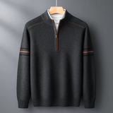 Dominik - Moderni pulover s polo zipom