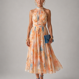 Antonia | Soft Halterneck Midi Dress