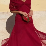 Lady™ - Elegantna maksi obleka z V-izrezom za posebne priložnosti