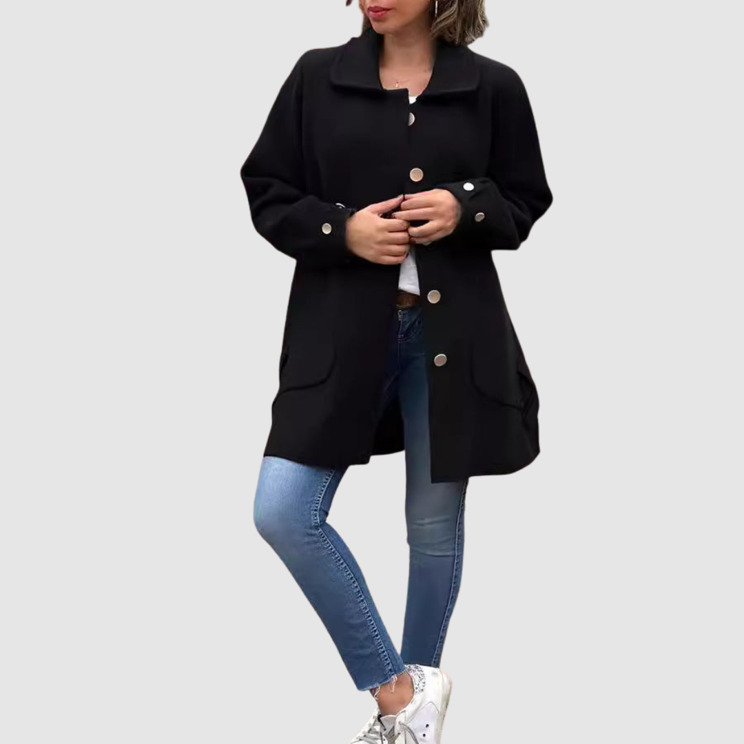 Martina - Klasični oversized kaput s gumbima