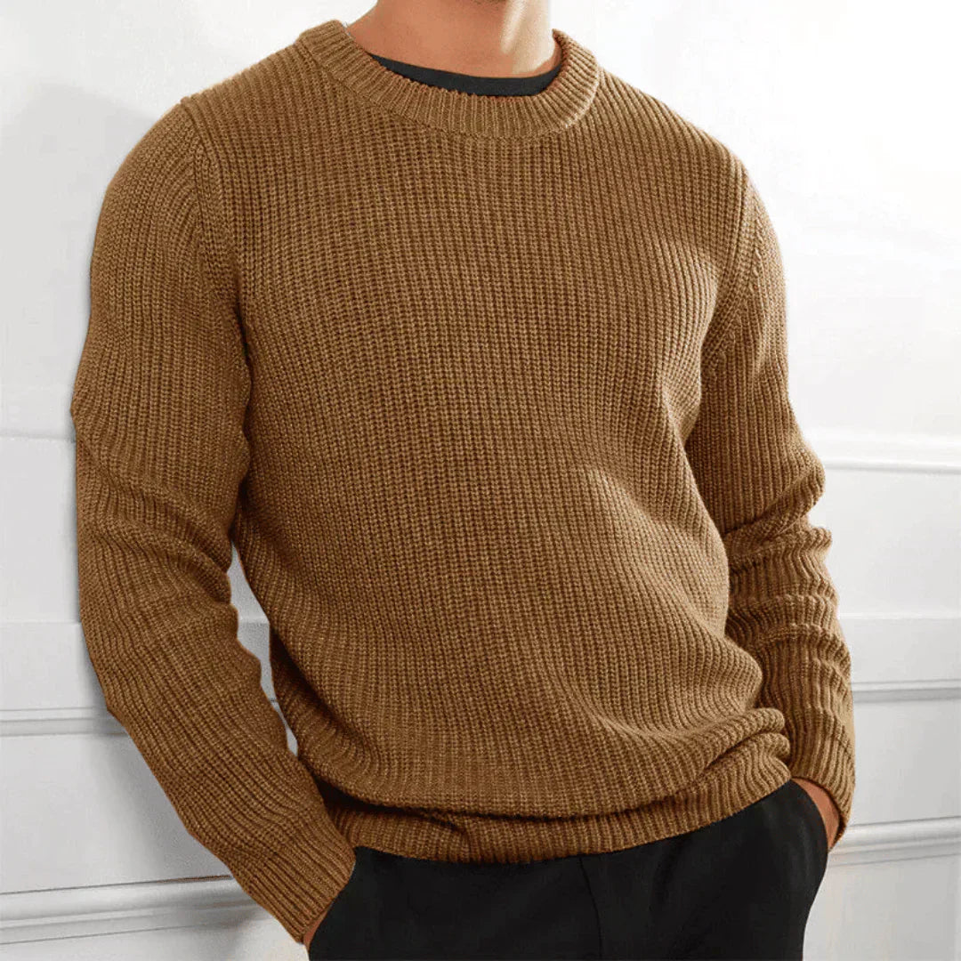 Matěj – Stylish Pulover s Okruglim Izrezom za Muškarce