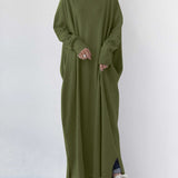 Serenya™ - Elegantna obleka z dolgimi rokavi in V-izrezom