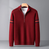 Dominik - Moderni pulover s polo zipom
