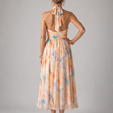 Antonia | Soft Halterneck Midi Dress