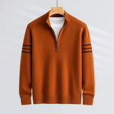 Dominik - Moderni pulover s polo zipom
