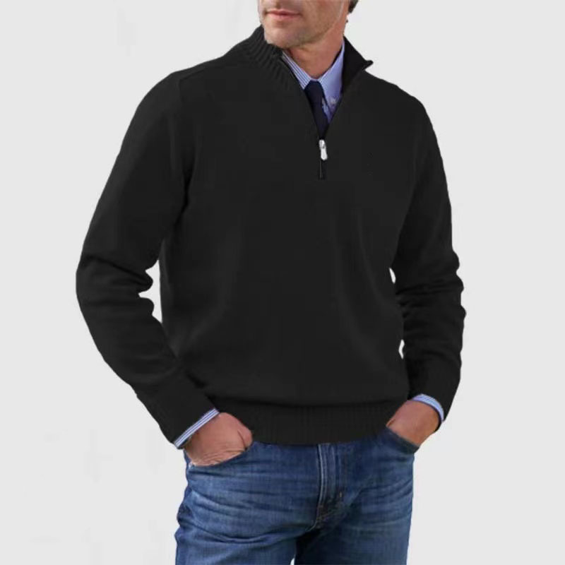 Tomáš – Muški Pulover s Polo Zipom