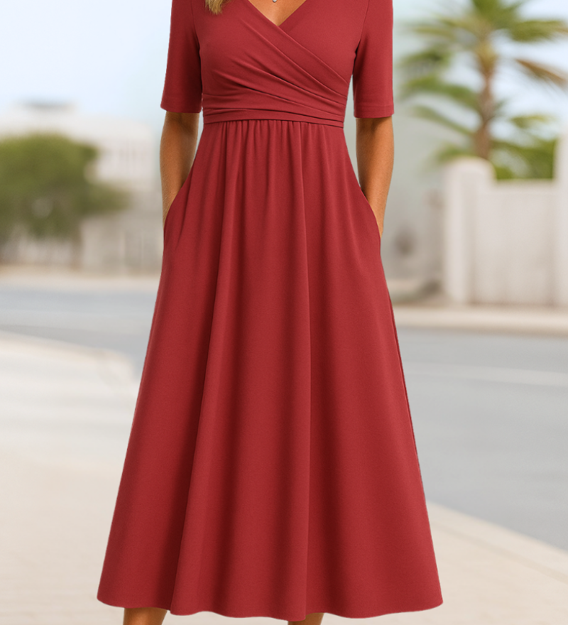 Nica™ - Elegantna obleka na preklop