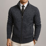 Jake – Cardigan s patentnim zatvaračem od merino vune