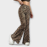 Leopardice Bootcut Hlače