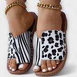 Stylish dvobojne papuče s leopard uzorkom