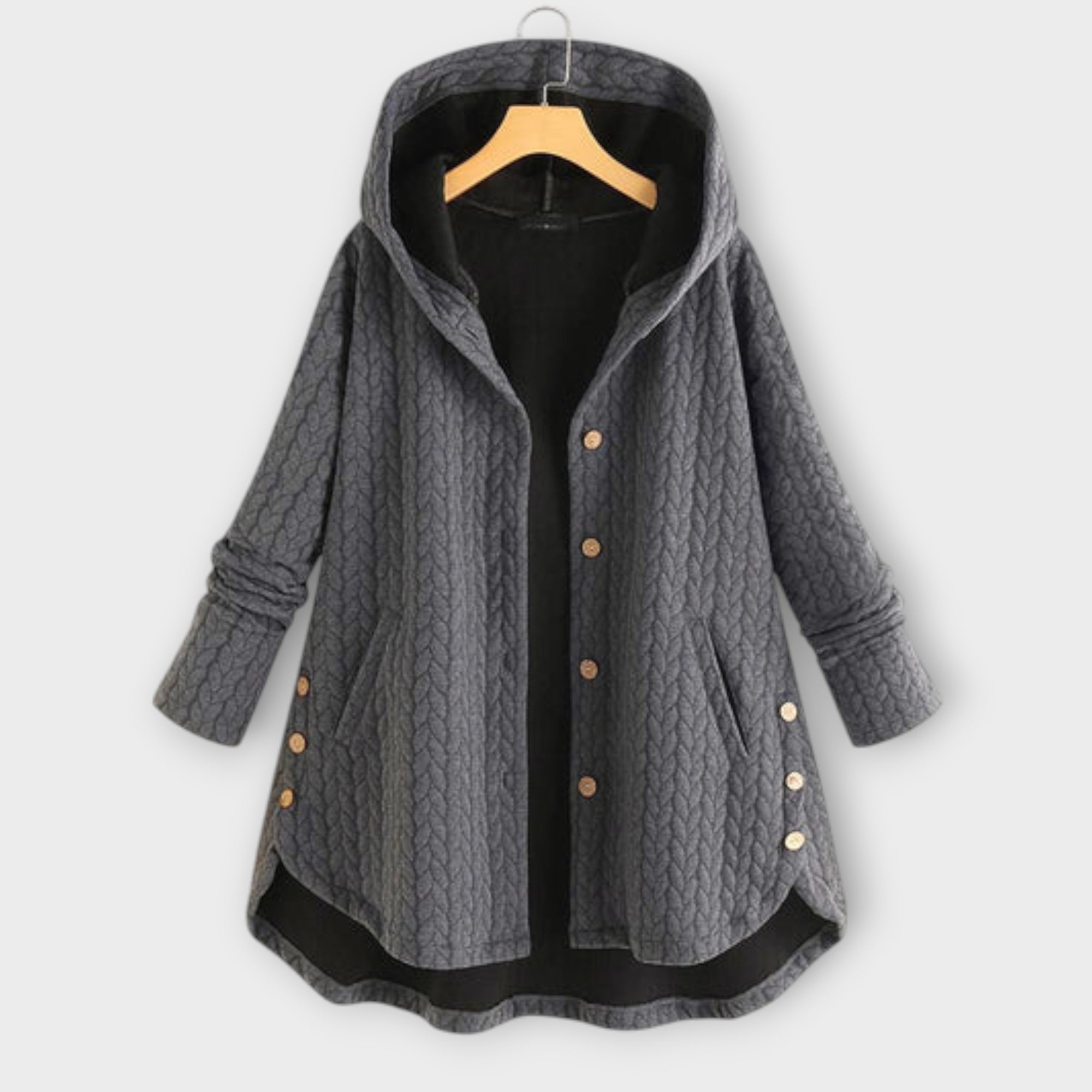 Leslie - Topla Button-Up Jakna