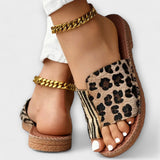 Stylish dvobojne papuče s leopard uzorkom
