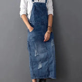 Frayla™ – Denim Dress with Back Slit