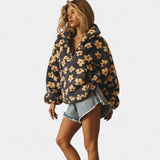 Daisy – Topla fleece majica s cvjetnim motivom
