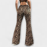 Leopardice Bootcut Hlače
