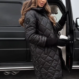 Bogna | Elegantna quilted pernata jakna s kapuljačom