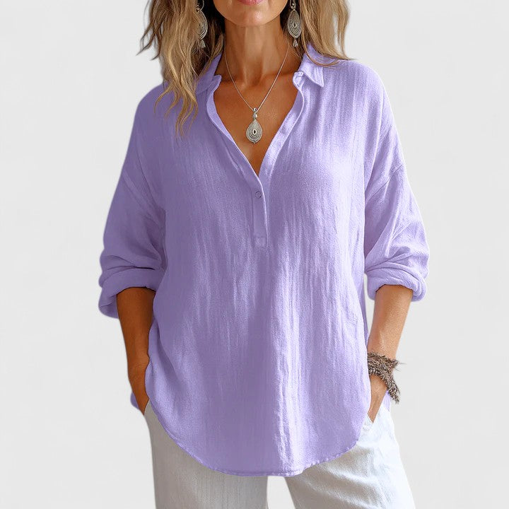 Franzina - Udobna lanena bluzica