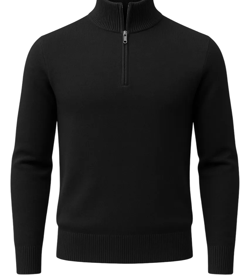 Sommerfeld™ | Moški pulover z zadrgo do polovice Windsor