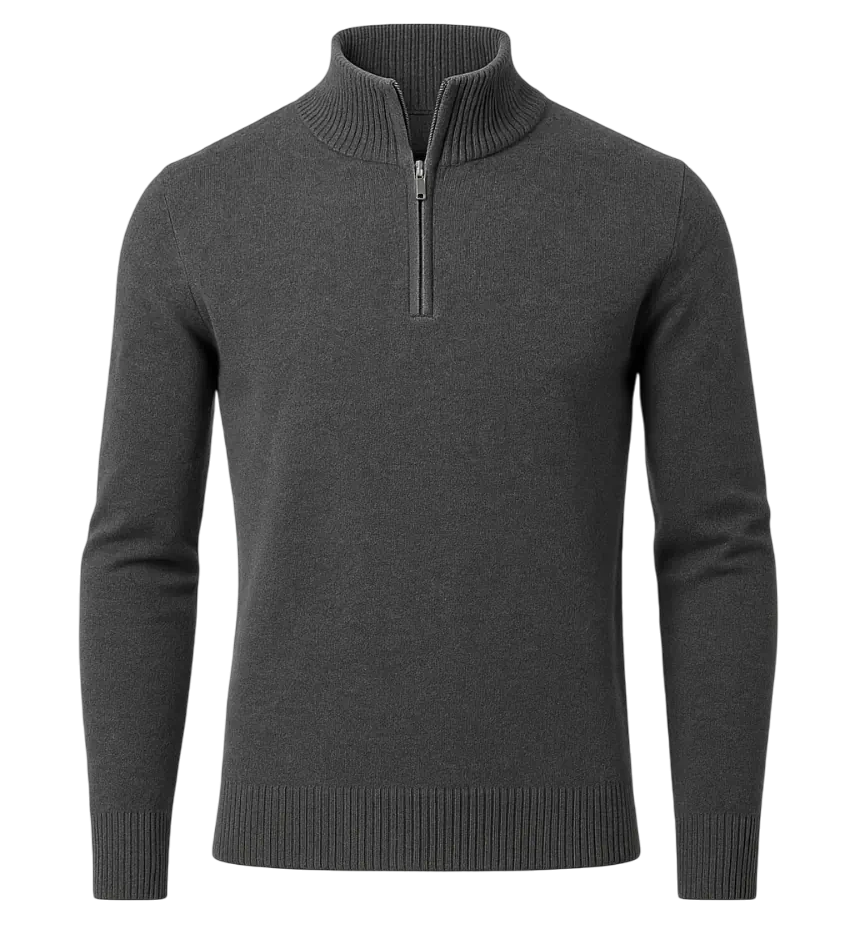 Sommerfeld™ | Moški pulover z zadrgo do polovice Windsor