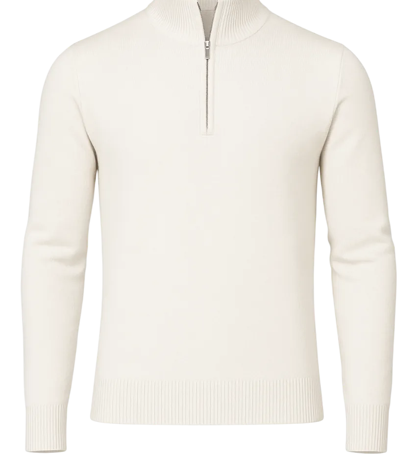 Sommerfeld™ | Moški pulover z zadrgo do polovice Windsor