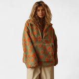 Daisy – Topla fleece majica s cvjetnim motivom