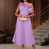 Adi™ - Couture Asymmetrical One-Shoulder Evening Dress