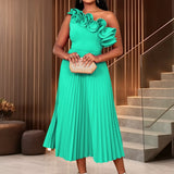 Adi™ - Couture Asymmetrical One-Shoulder Evening Dress