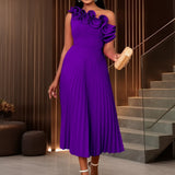 Adi™ - Couture Asymmetrical One-Shoulder Evening Dress