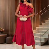 Adi™ - Couture Asymmetrical One-Shoulder Evening Dress