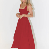 JULIA | Elegantna midikleto s kvadratnim izrezom