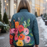 Antonina – Piqué jakna s cvjetnim uzorkom Vintage