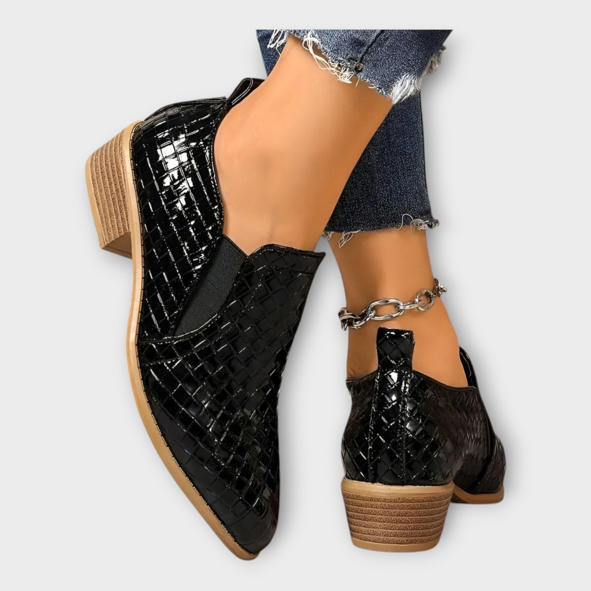Veronika – Elegantne Slip-On Cipele s Niskom Petom