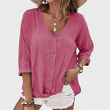 Anna - Ljetna Lanena Bluza